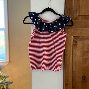 Red, white & blue shirt